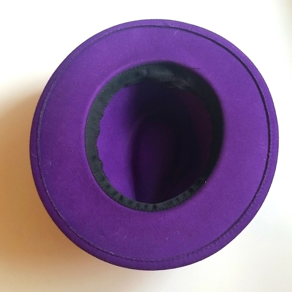 Purple Fedora Hat - Picture 3 of 4